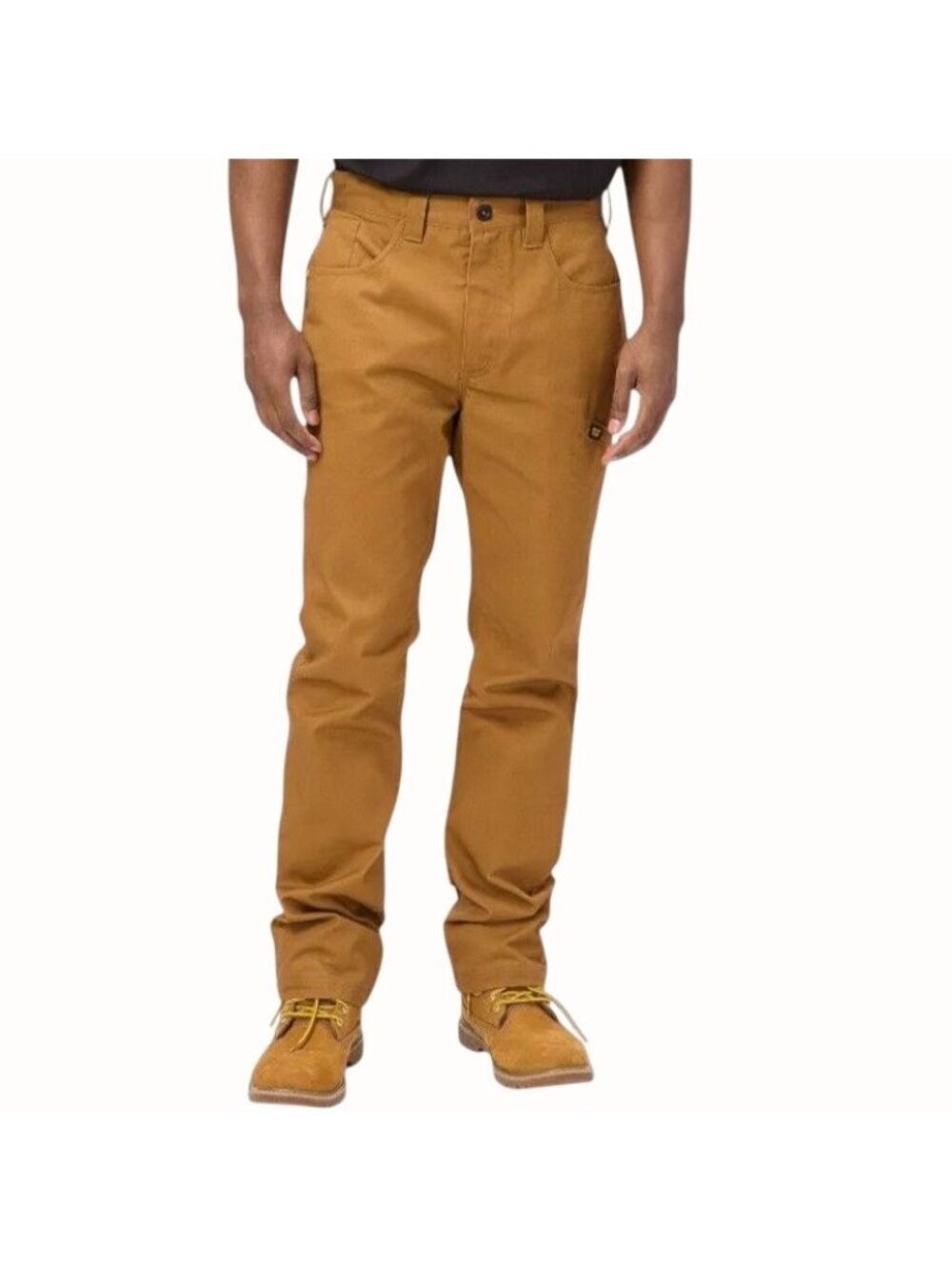 Caterpillar CAT Mens 36x32 NEW Utility Work Pants Brown Twill Straight Stretch